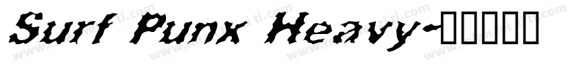 Surf Punx Heavy字体转换